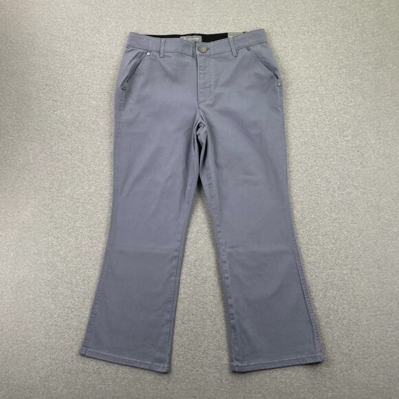 Wit & Wisdom 'Ab'solution Pants 12 Blue Kick Flare High Rise Cropped Bootcut - Picture 1 of 14